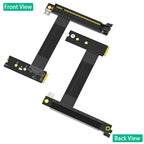 Xkuer PCI-E x16 90° Graphics Card Riser Cable M.2 NGFF Key M Extension Adapter