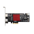 Xkuer Industrial PoE Gigabit Ethernet Card Intel I350AM2 | PCIe X4 | Dual RJ45 Ports