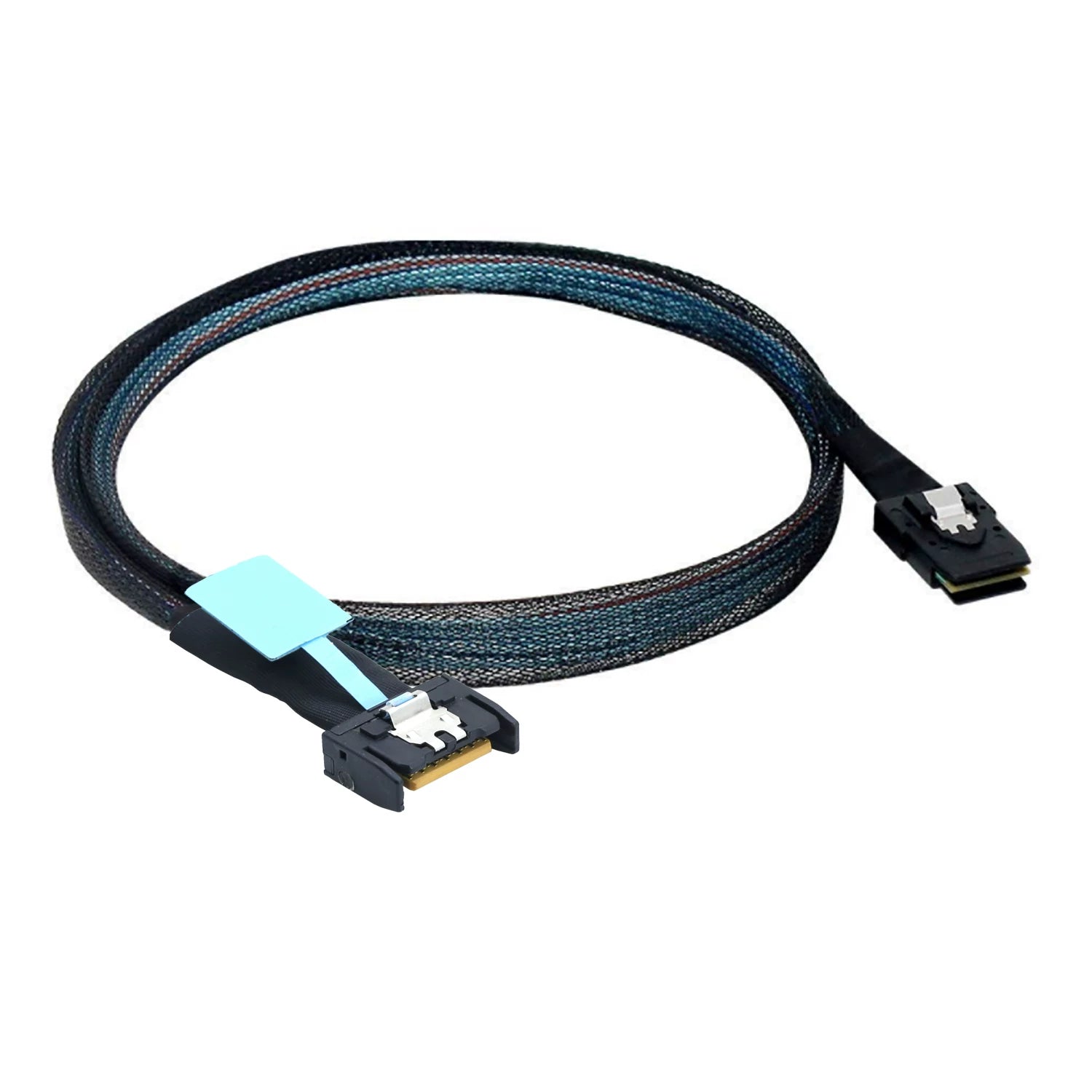 Xkuer MCIO SFF-8654 4i to Mini SAS SFF-8087 24Gbps High-Speed Data Cable