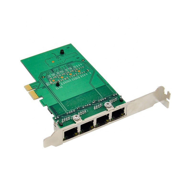 Xkuer 4-Port Gigabit PCIe Network Card RTL8111F Chipset | PCI-E X1 Server LAN Adapter for Soft Router & Network Aggregation