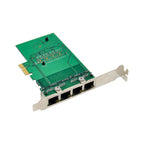 Xkuer 4-Port Gigabit PCIe Network Card RTL8111F Chipset | PCI-E X1 Server LAN Adapter for Soft Router & Network Aggregation