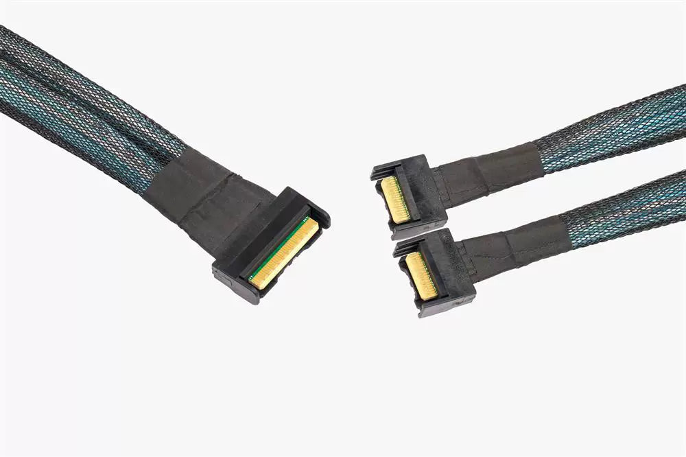 Xkuer PCIe Gen5 MCIO 8X 8i 5.0 SFF-8654 8i to Dual MCIO 4X SFF-8654 4i Cable