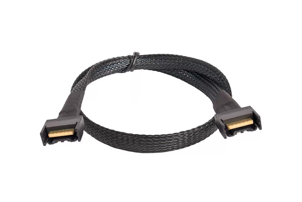 Xkuer Gen5 MCIO 4X SFF-8654 4i to MCIO 4X SFF-8654 4i Cable | Enterprise Server Connectivity Solution