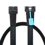 Xkuer PCIe Gen5 MCIO 8i to 8X Dual Mini SAS HD SFF-8643 Enterprise Server Adapter Cable 24Gbps SAS-4 High-Speed Data Transfer