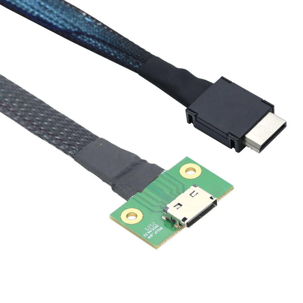 Xkuer OCuLink Cable SFF-8611 4i 42P to SFF-8612 4i Female