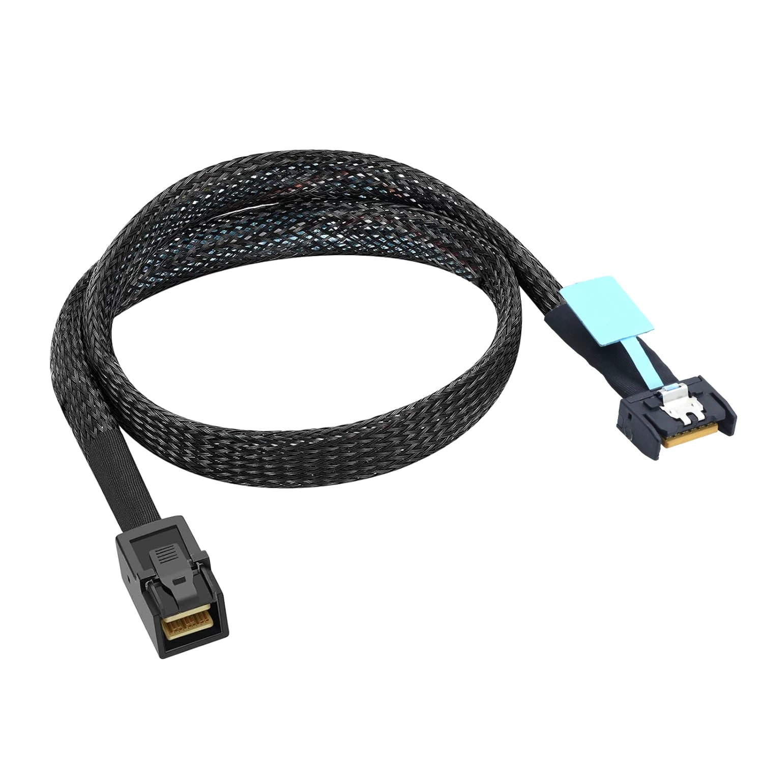 Xkuer PCIe Gen5 MCIO Slimline SFF-8654 4i to HD SFF-8643 Cable | 32GT/s High-Speed Server Data Cable