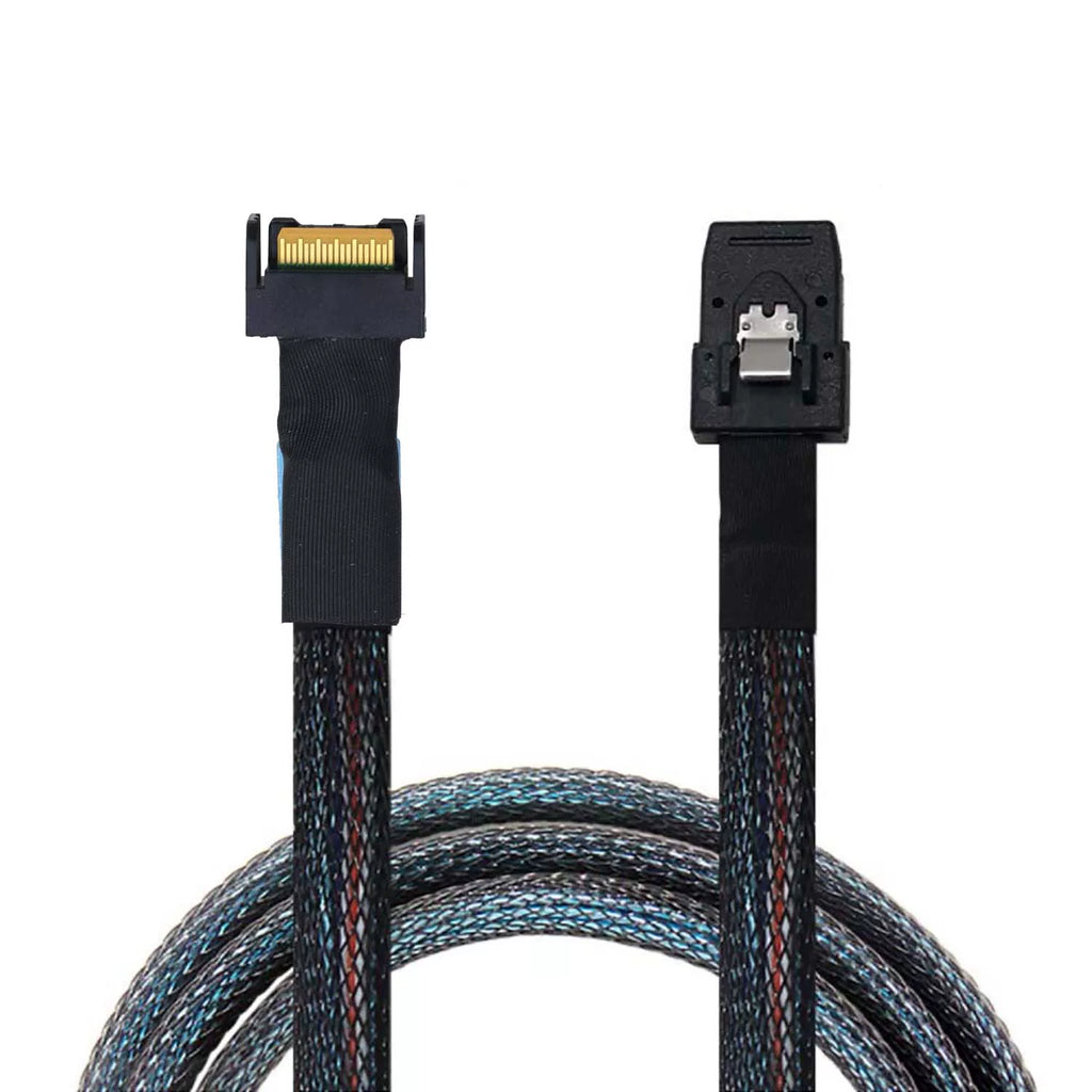 Xkuer MCIO SFF-8654 4i to Mini SAS SFF-8087 24Gbps High-Speed Data Cable