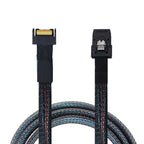 Xkuer MCIO SFF-8654 4i to Mini SAS SFF-8087 24Gbps High-Speed Data Cable