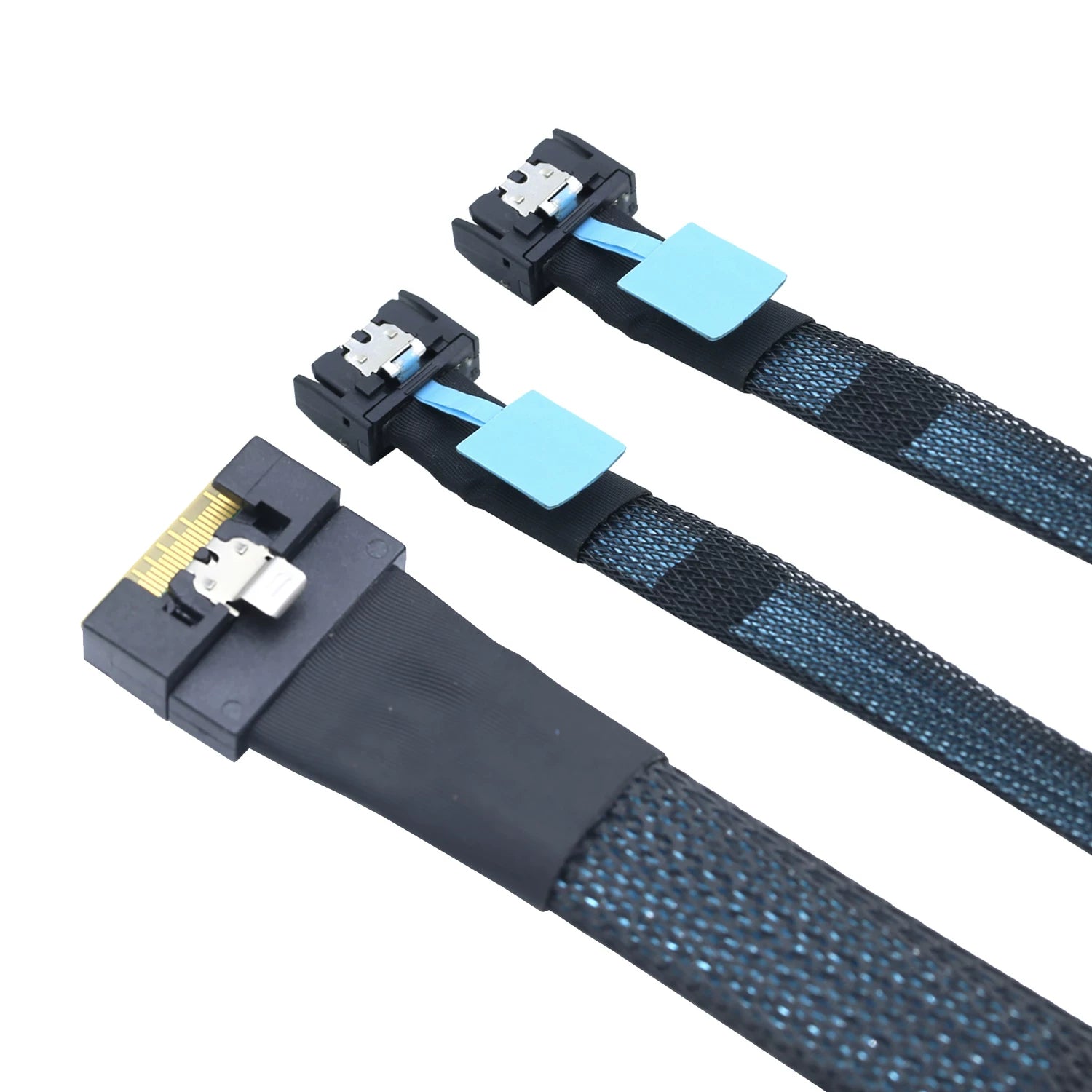 Xkuer SFF-8654 8i to Dual MCIO 4i Internal Server Cable High-Speed Data Transfer Solution