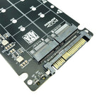 Xkuer Dual M.2 NVMe & SATA SSD to U.2 (SFF-8639) Adapter Card | B Key & M Key NGFF Converter