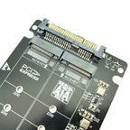 Xkuer Dual M.2 NVMe & SATA SSD to U.2 (SFF-8639) Adapter Card | B Key & M Key NGFF Converter