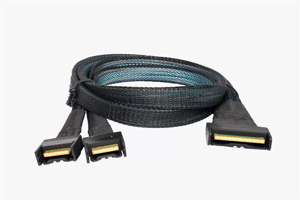 Xkuer PCIe Gen5 MCIO 8X 8i 5.0 SFF-8654 8i to Dual MCIO 4X SFF-8654 4i Cable