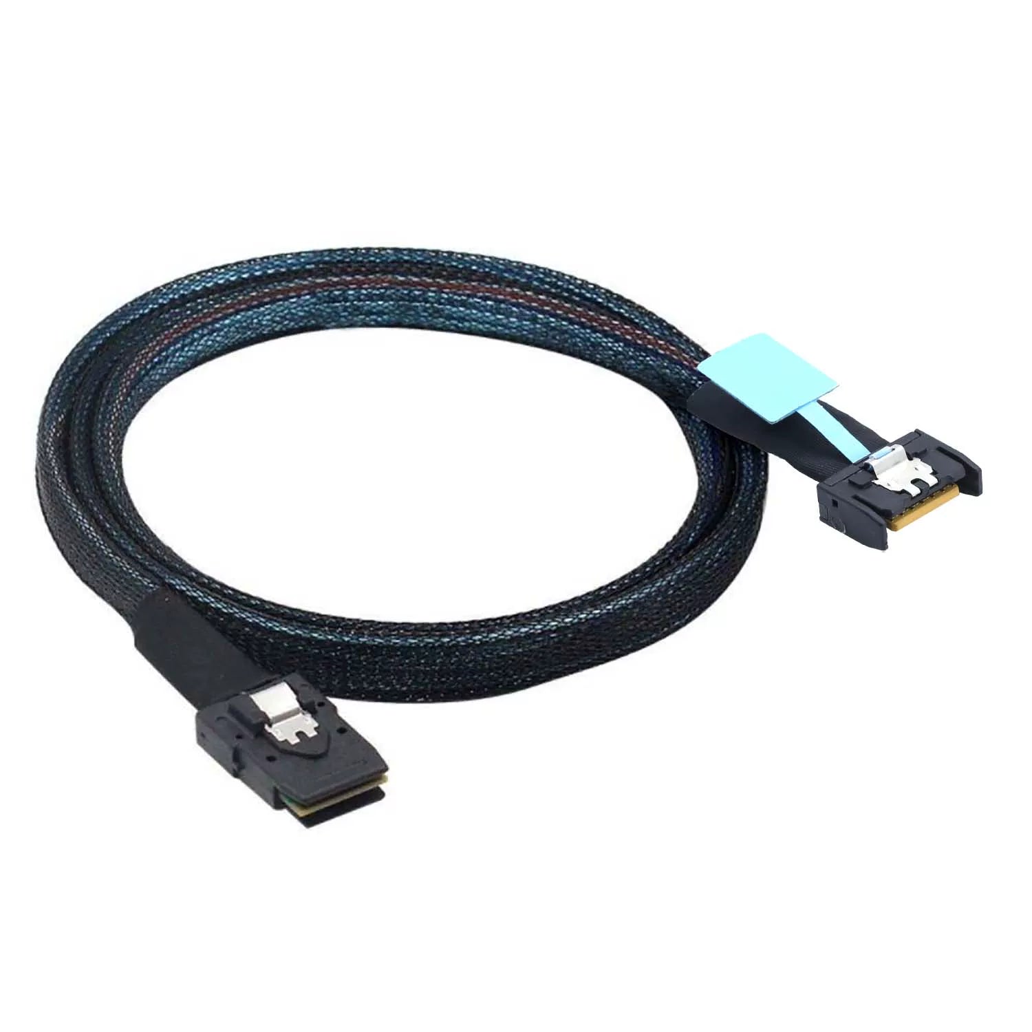 Xkuer MCIO SFF-8654 4i to Mini SAS SFF-8087 24Gbps High-Speed Data Cable