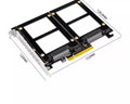 Xkuer PCIe 4.0 x8 to Dual / Quad U.2 NVMe SSD Adapter RAID Bifurcation Expansion Card