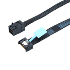 Xkuer PCIe Gen5 MCIO Slimline SFF-8654 4i to HD SFF-8643 Cable | 32GT/s High-Speed Server Data Cable