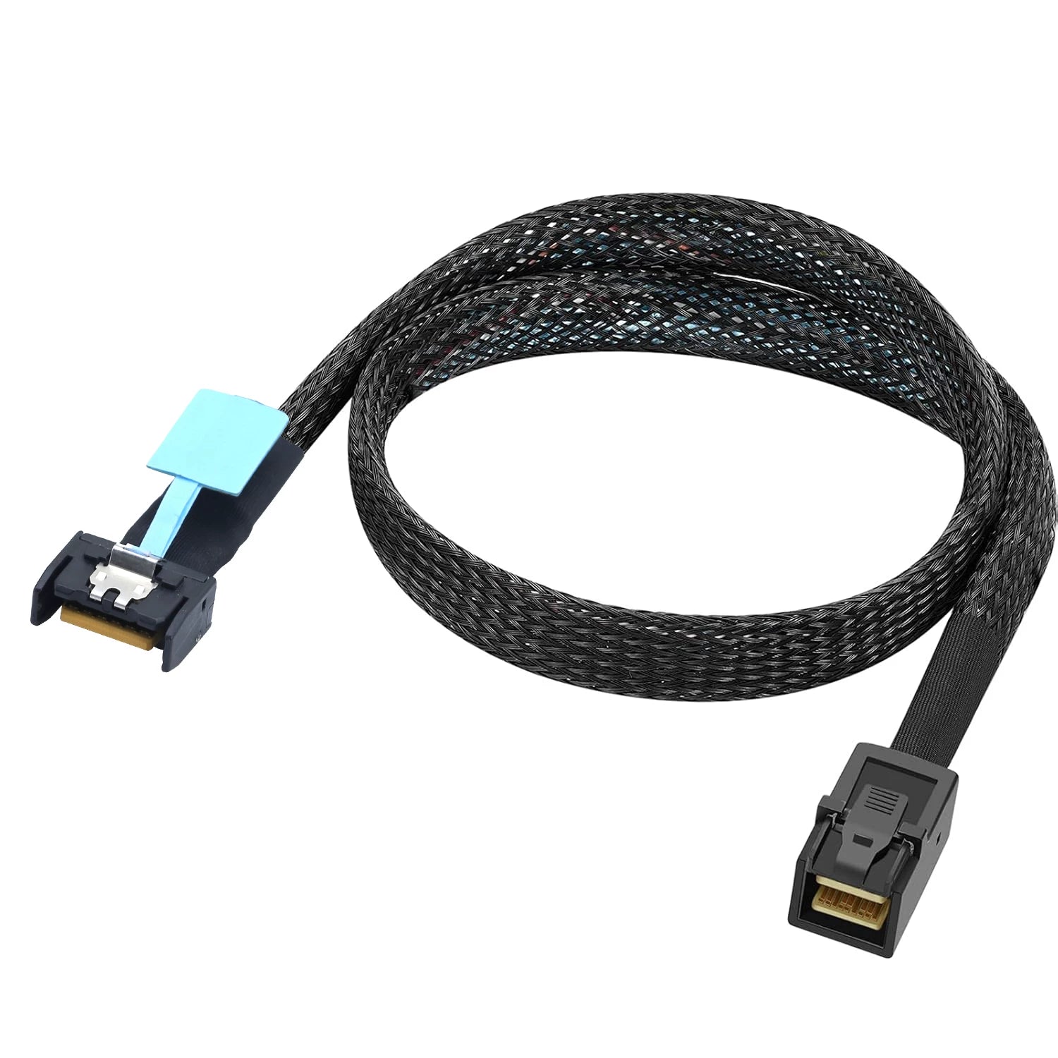 Xkuer PCIe Gen5 MCIO Slimline SFF-8654 4i to HD SFF-8643 Cable | 32GT/s High-Speed Server Data Cable