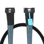 Xkuer PCIe Gen5 MCIO 8X to LP SlimSAS SFF-8654 74P High-Speed Server Cable 32GT/s Ultra-Fast Data Transfer | Enterprise Storage & AI Server Ready