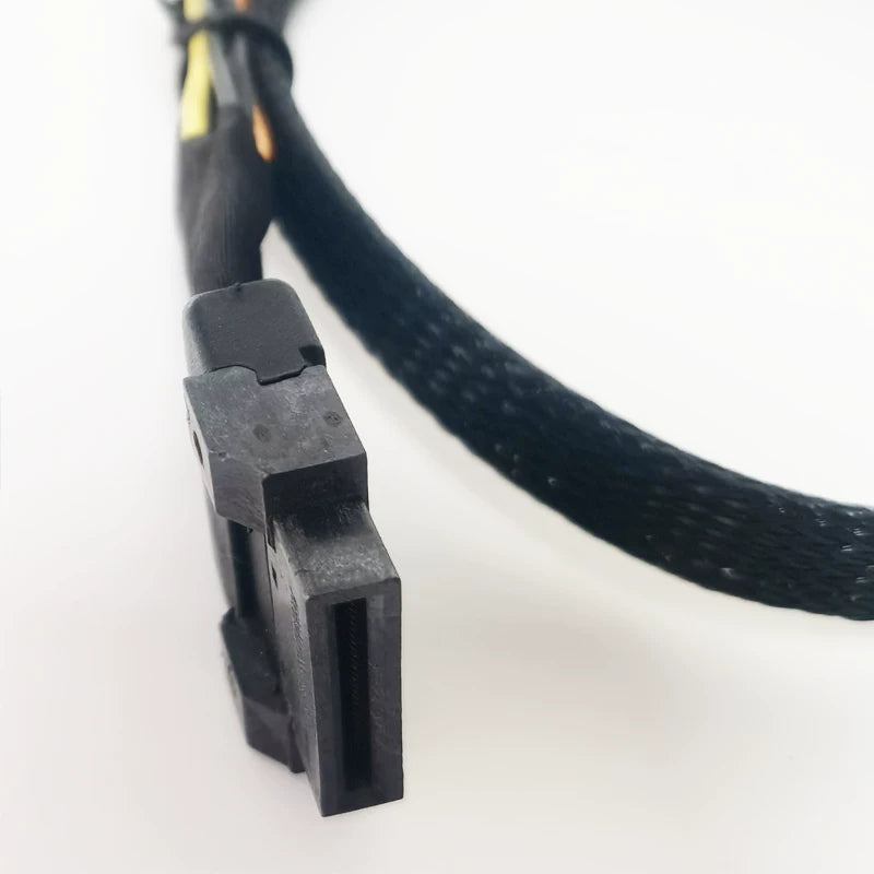 Xkuer PCIe 5.0 MCIO X4 4i 38Pin to E1.S/E3.S NVMe SSD Data Cable Gen5 High-Speed Server Storage Cable