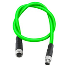 Xkuer M8 4-Pin A-Code Male to Male / Male to Female Industrial Sensor Encoder Cable IP67 Waterproof