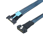Xkuer PCIe Gen5 MCIO 8X to LP SlimSAS SFF-8654 74P High-Speed Server Cable 32GT/s Ultra-Fast Data Transfer | Enterprise Storage & AI Server Ready