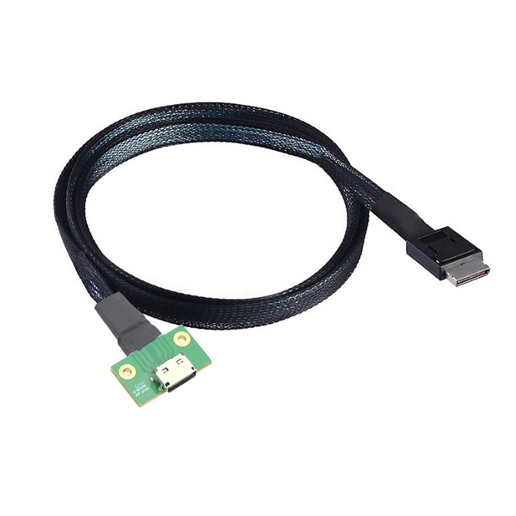 Xkuer OCuLink Cable SFF-8611 4i 42P to SFF-8612 4i Female