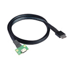 Xkuer OCuLink Cable SFF-8611 4i 42P to SFF-8612 4i Female