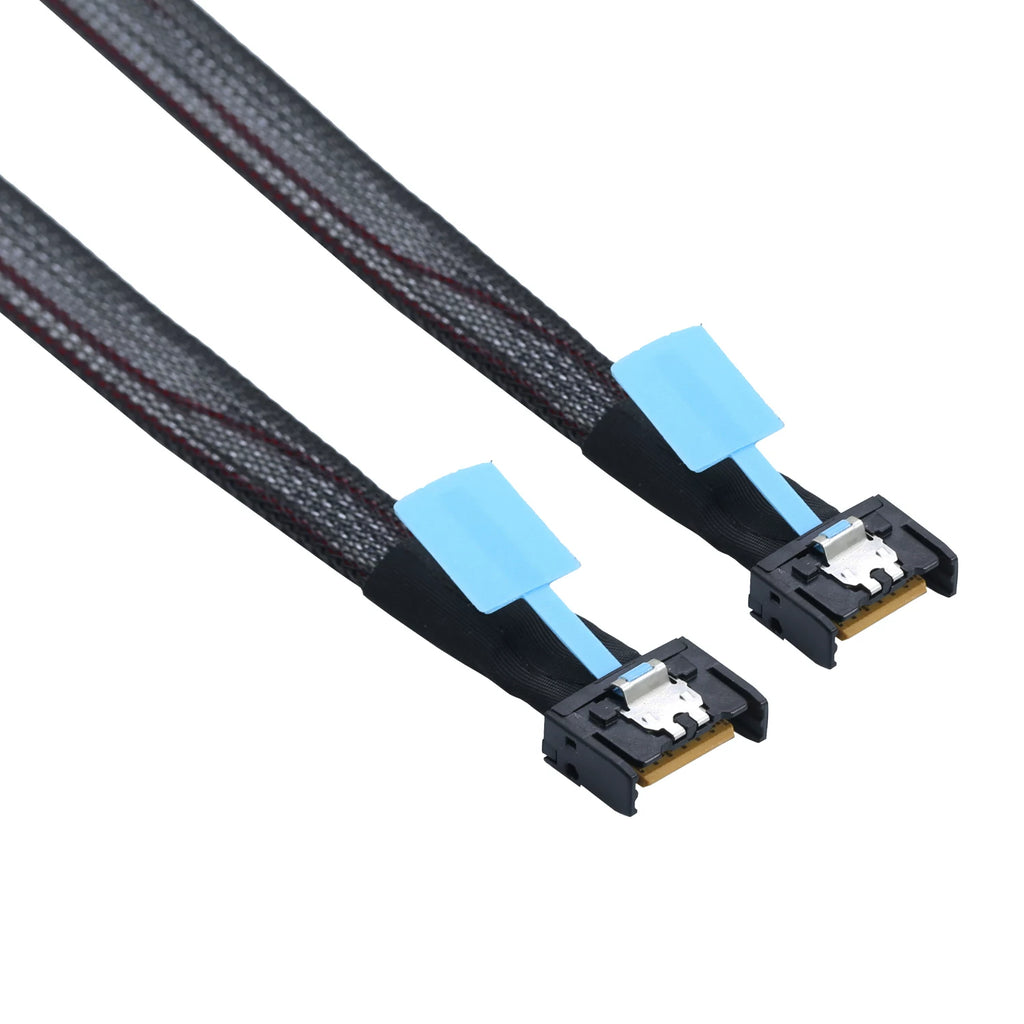 Xkuer Gen5 PCIe MCIO Slimline SFF-8654 4i to MCIO 4i High-Speed Server Data Cable
