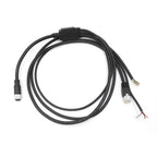 Xkuer M12 12-Pin Female to RJ45 Ethernet + Power + I/O Breakout Cable 1-to-3 Splitter Industrial Sensor Camera Cable