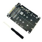 Xkuer Dual M.2 NVMe & SATA SSD to U.2 (SFF-8639) Adapter Card | B Key & M Key NGFF Converter