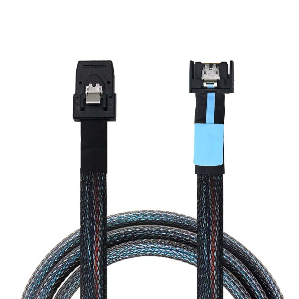 Xkuer MCIO SFF-8654 4i to Mini SAS SFF-8087 24Gbps High-Speed Data Cable