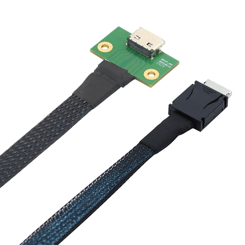 Xkuer OCuLink Cable SFF-8611 4i 42P to SFF-8612 4i Female