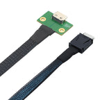 Xkuer OCuLink Cable SFF-8611 4i 42P to SFF-8612 4i Female