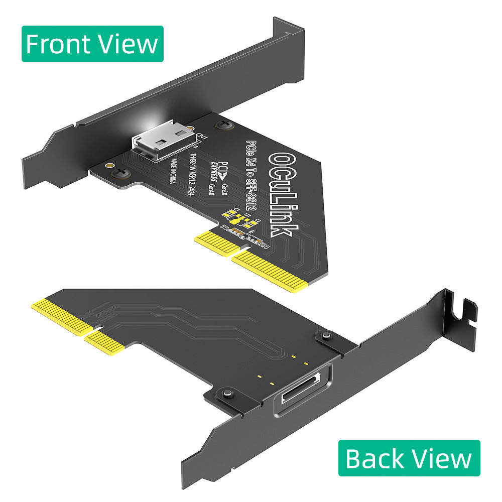 Xkuer PCIe 4.0 OCULINK ADAPTER SFF-8611 / SFF-8612 to U.2 SSD & eGPU