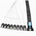 Xkuer MCIO 8I (74P) TO 8× SATA PCIe 5.0 | 32Gbps High-Speed Data Transfer