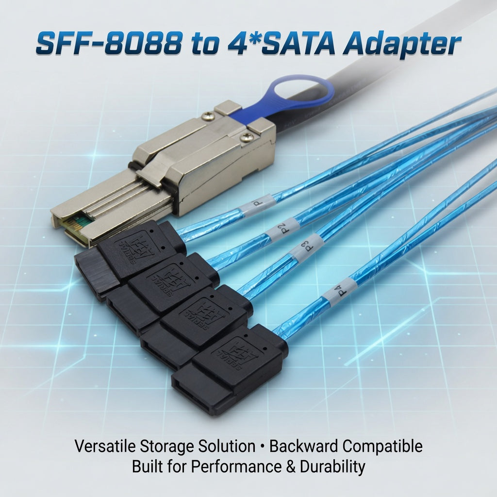 SFF-8088 to 4x SATA 7Pin Interface