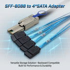 SFF-8088 to 4x SATA 7Pin Interface
