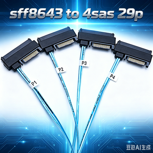 SFF-8643 TO 4*SATA